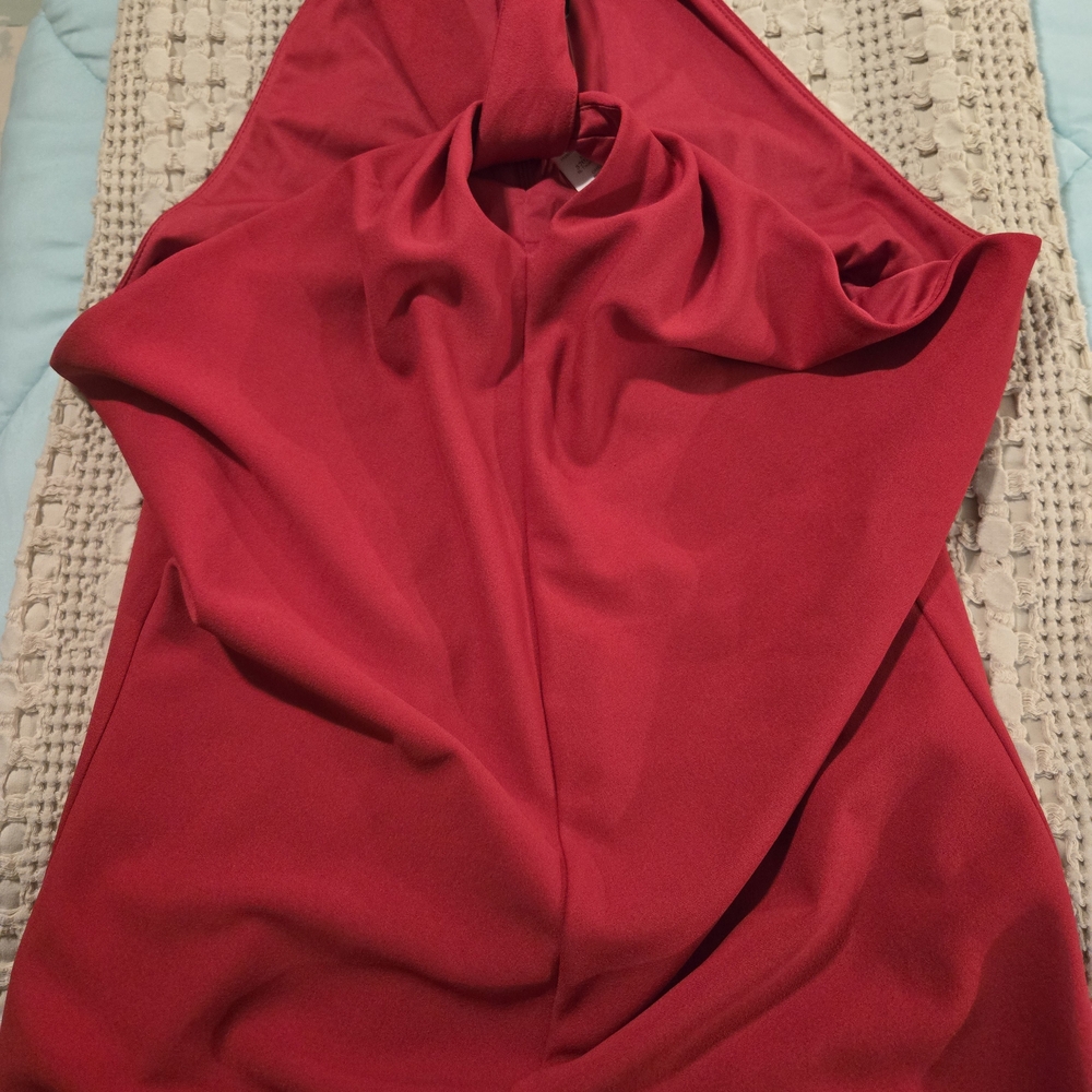 White House Black Market Red Blouse